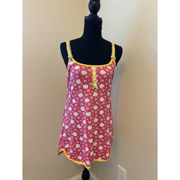 Hello Kitty Y2k floral print intimates and sleepwear night gown size small - Picture 1 of 3